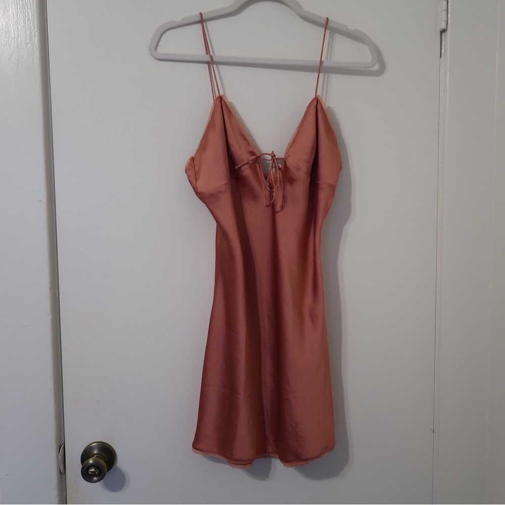 Cotton Candy Pink Satin slip dress